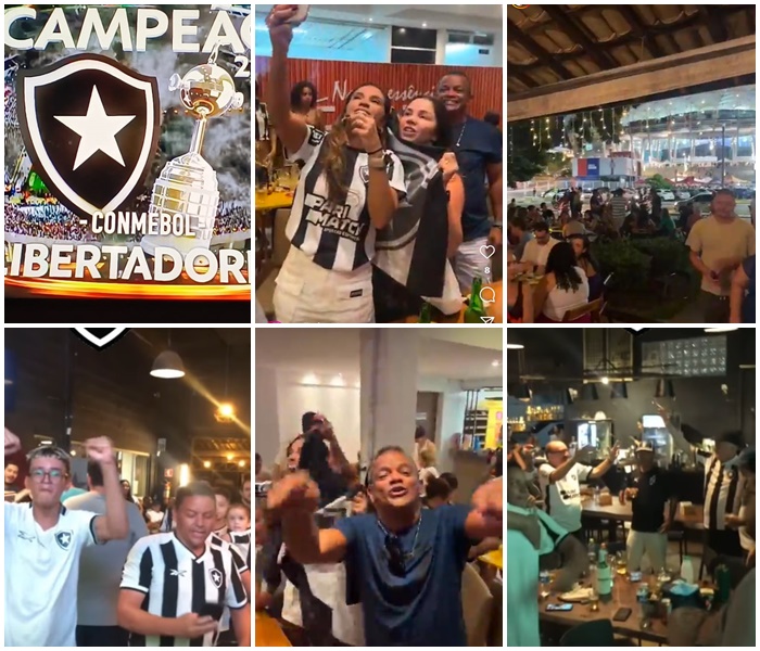 Torcida do Botafogo em Juazeiro e Petrolina comemora muito a conquista da primeira Libertadores