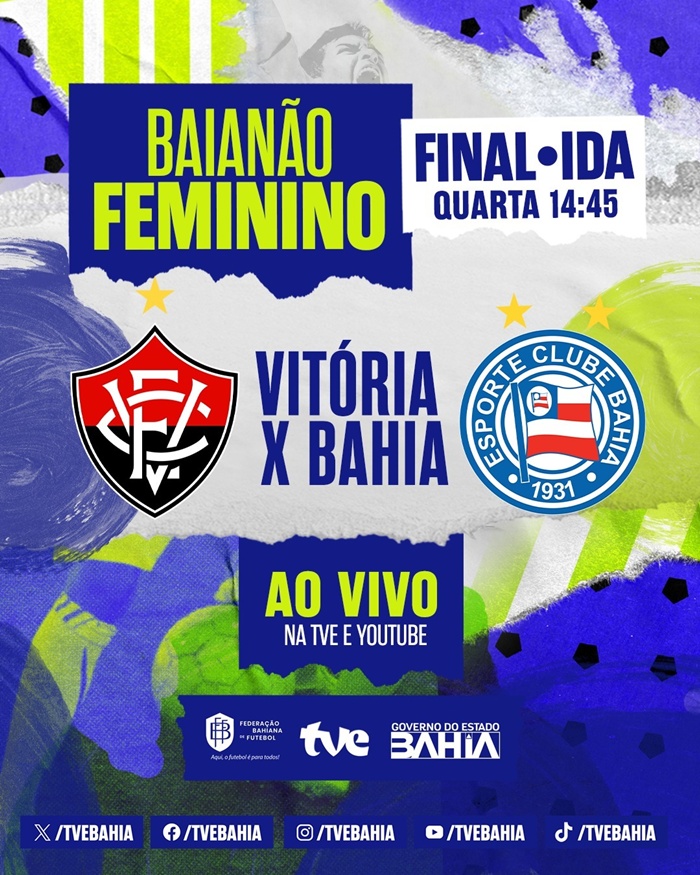  Bahia e Vitória jogam  final do Campeonato Baiano Feminino de Futebol