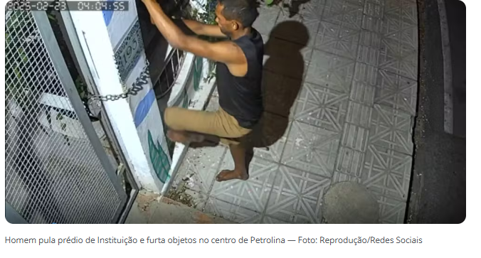 Moradores de Petrolina pedem providências: "são arrombamentos e uma insegurança na Praça da Catedral e nas feiras públicas"