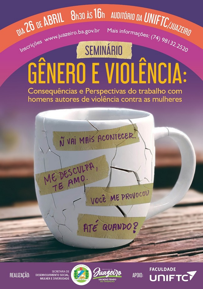 Prefeitura de Juazeiro promove I Seminário Gênero e Violência nessa sexta-feira (26)