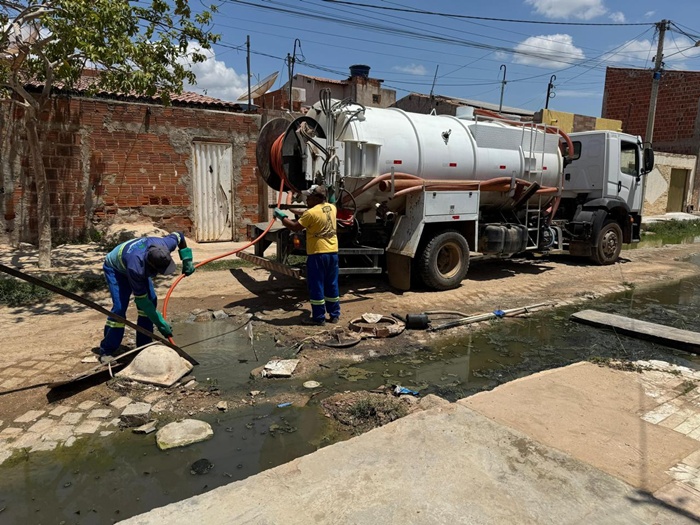 SAAE Juazeiro divulga cronograma de desobstrução de esgotos em bairros da cidade