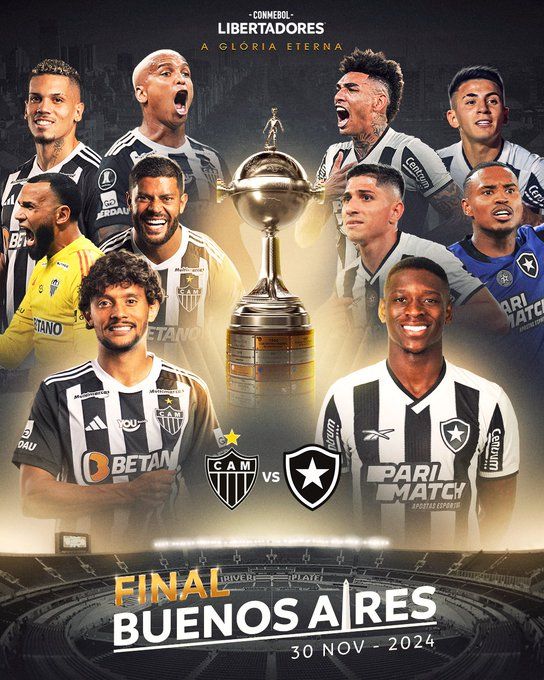  Botafogo vence o Atlético-MG e conquista o título inédito da Libertadores