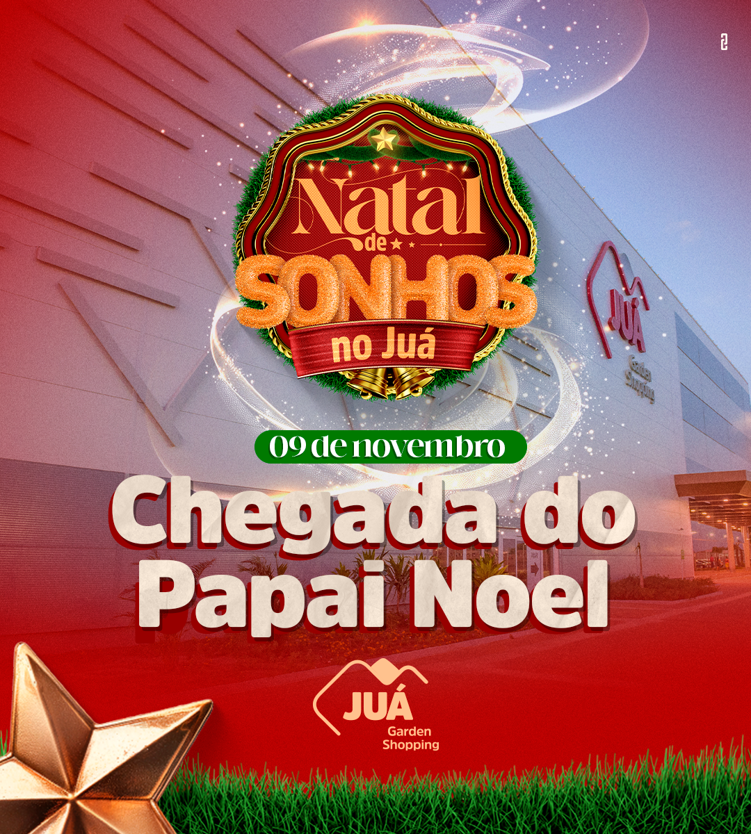 Shopping Juá Garden recebe Papai Noel neste sábado (09), e promete encantar as famílias