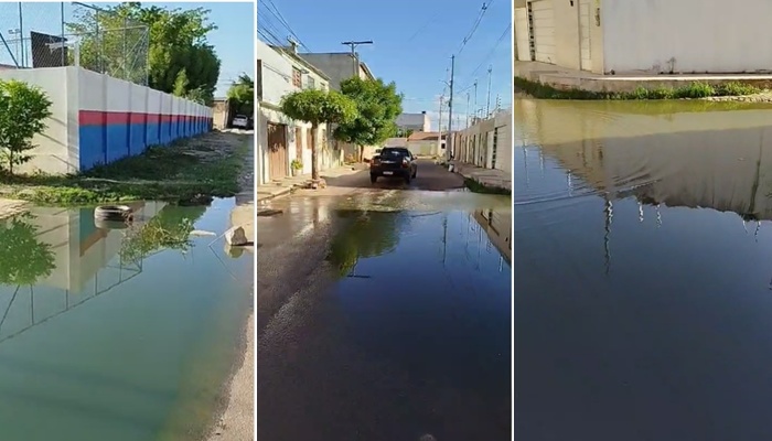 Moradores da rua Imaculada Conceição em Piranga voltam a reclamar da rede de esgotos entupida