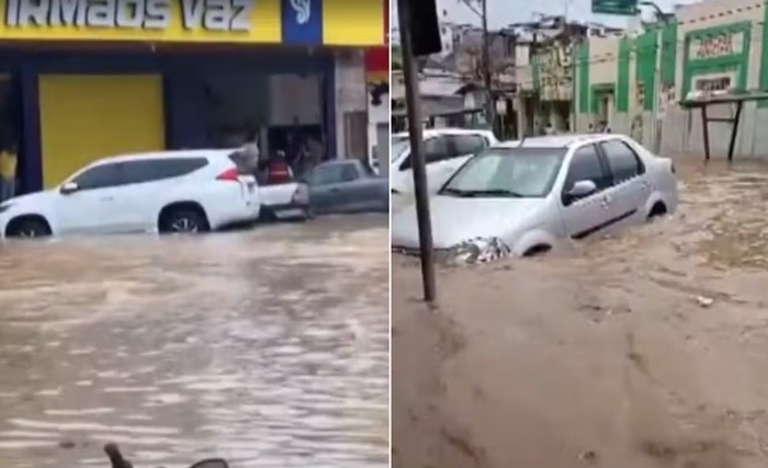 Temporal causa alagamentos na RMS e deixa moradores desabrigados em cidade no sudoeste da BA