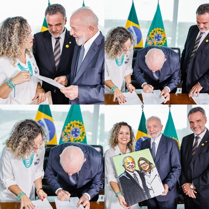 Pré-candidata a vereadora Lorena Pesqueira (PCdoB) é recebida pelo presidente Lula, com quem debate sobre o desenvolvimento de Juazeiro