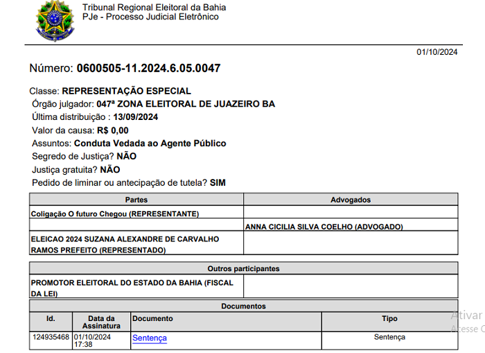 Justiça eleitoral determina que cores da fachada da Maternidade de Juazeiro retornem às cores originais em 24h e serviço seja pago com recursos próprios da atual prefeita, diz assessoria 