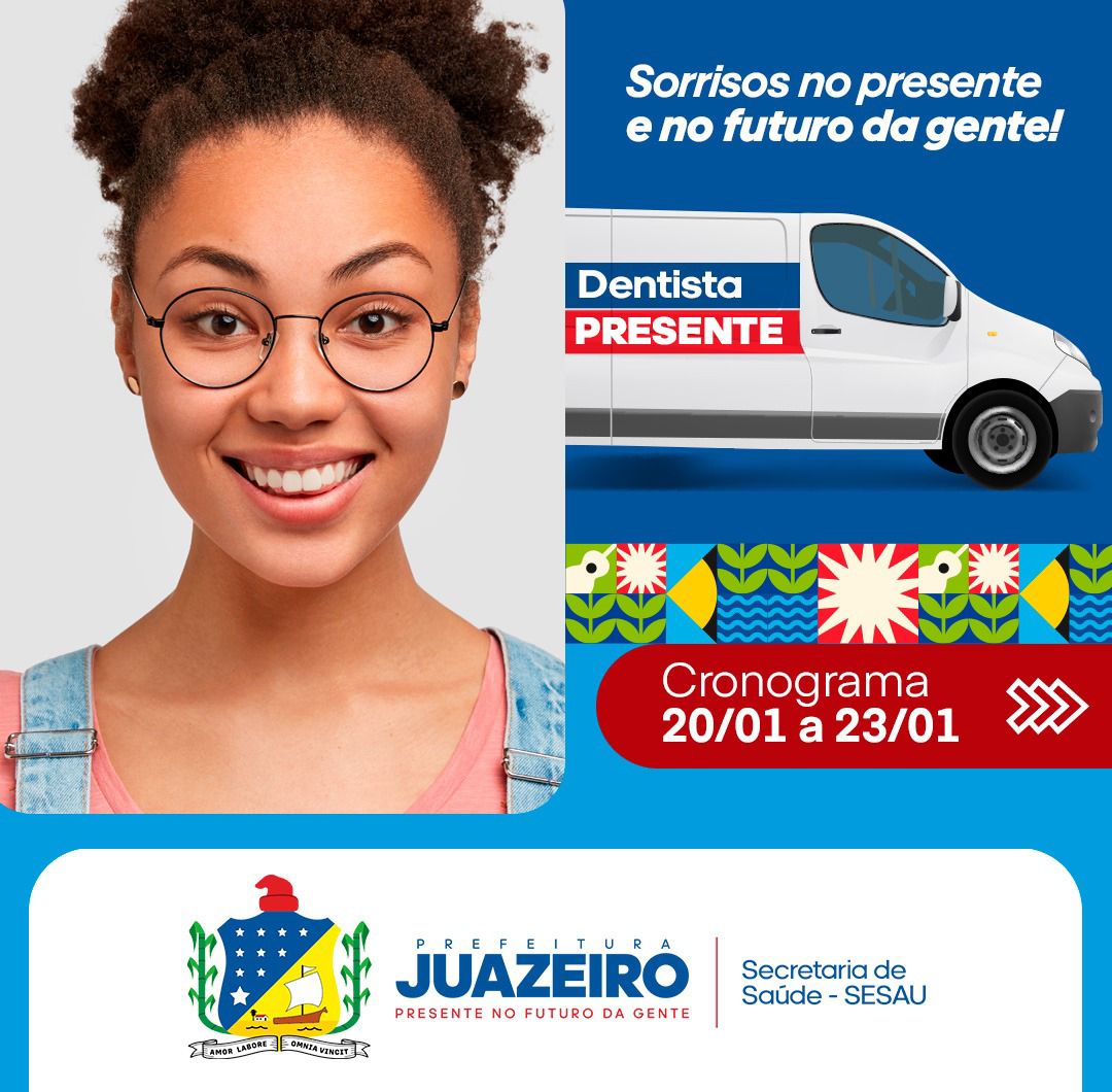 Confira novamente a programação da Unidade Móvel Odontológica de Juazeiro para esta semana