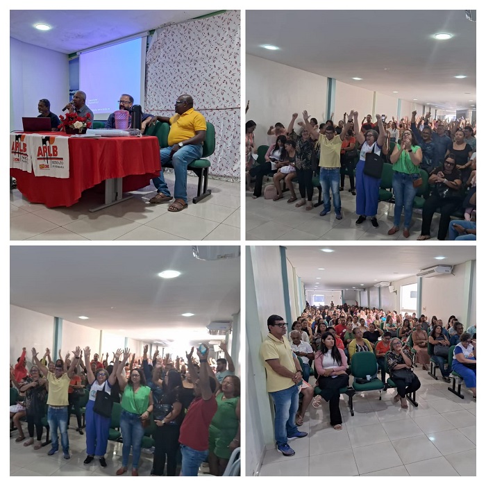 APLB Sindicato em Juazeiro realiza assembleia e trabalhadores em educação decidem paralisar as atividades por 24h na sexta-feira (26)