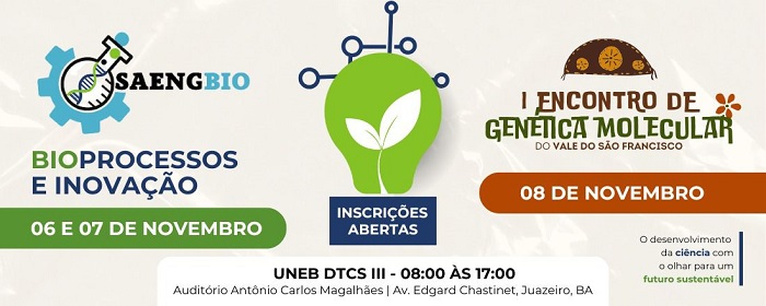 Uneb realiza III Semana Acadêmica de Engenharia de Bioprocessos e Biotecnologia e I Encontro de Genética Molecular do Vale do São Francisco