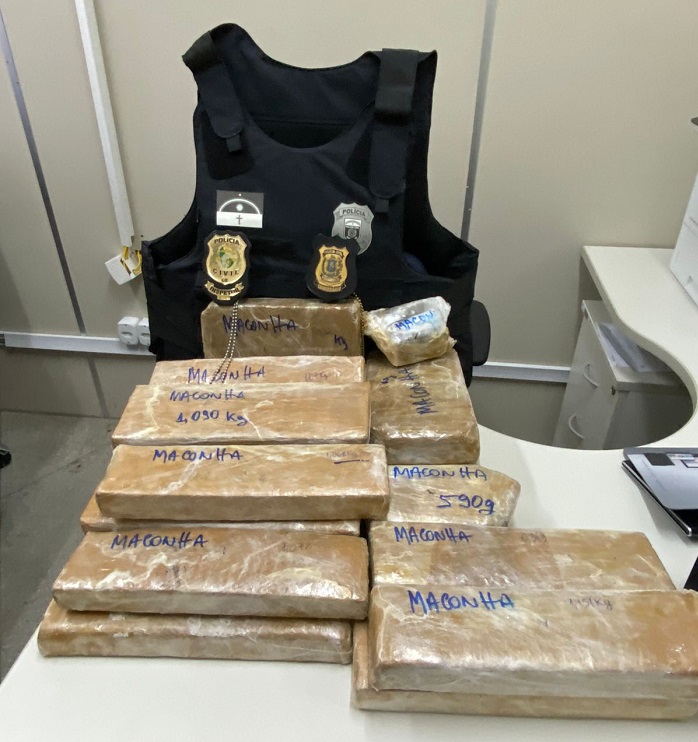 Polícias Civis do Ceará e Pernambuco apreendem 20kg de maconha tipo Skank em operação conjunta em Salgueiro