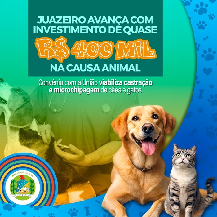 Prefeitura de Juazeiro celebra investimento de aproximadamente 400 mil para a causa animal