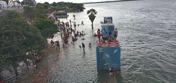 Confira vazão da barragem de Sobradinho. Previsão de cheia na orla de Juazeiro no mês de fevereiro