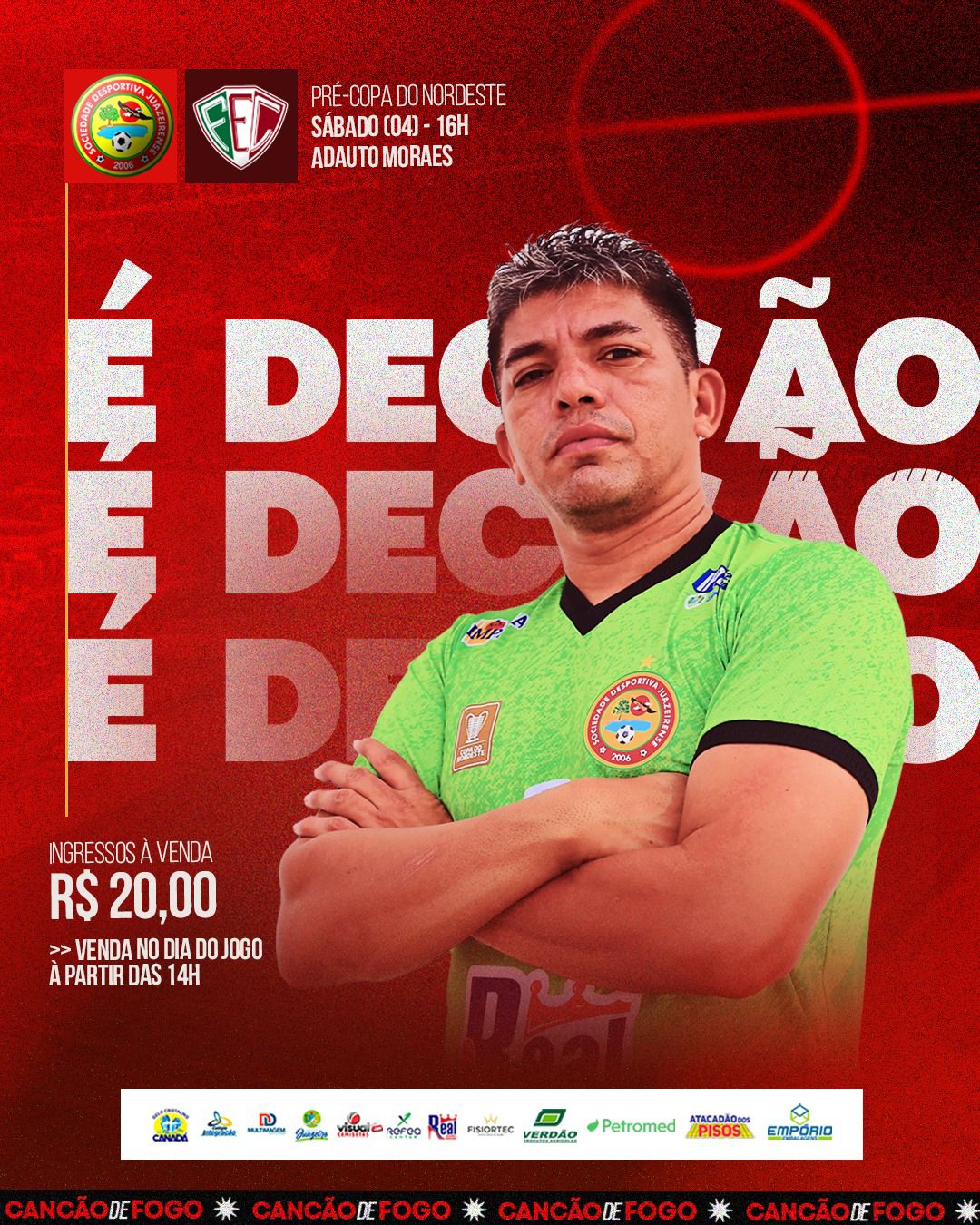 Hoje tem Cancão no Adautão! Jogo é decisivo! Bora torcedor!