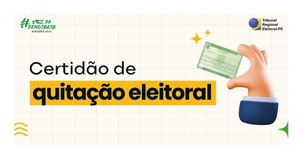 Justiça Eleitoral retoma emissão de certidão de quitação eleitoral pela internet