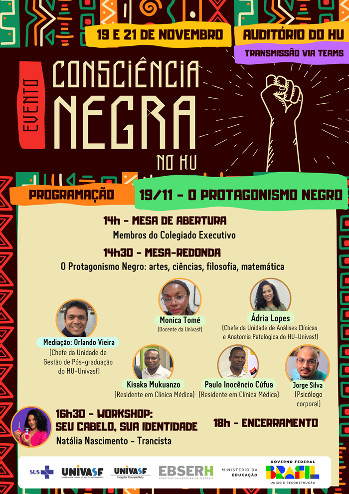 HU-Univasf promove evento em celebração à Consciência Negra