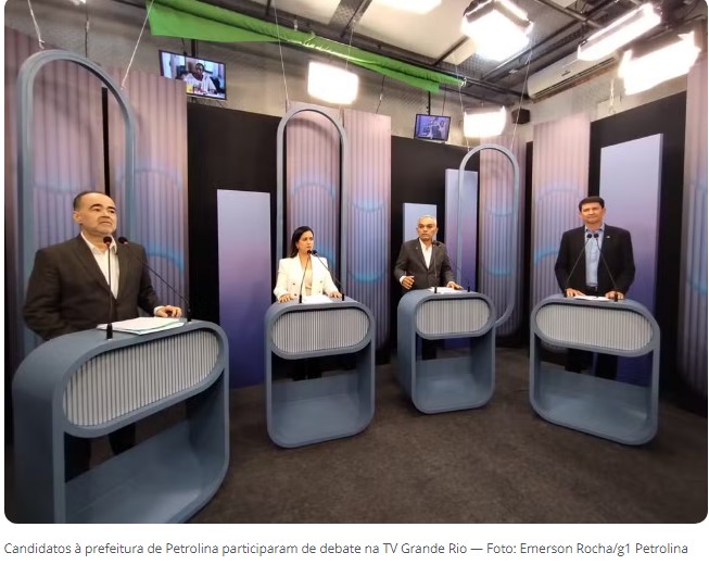 Debate acalorado na TV Grande Rio (globo) em Petrolina contou com presença de todos os candidatos convidados