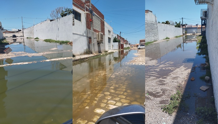 Rede de esgoto entupida incomoda mais uma comunidade na área urbana de Juazeiro (BA)