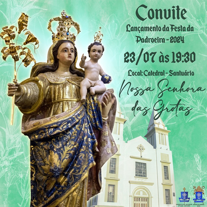 Paróquia Nossa Senhora das Grotas fará o lançamento da Festa da Padroeira de Juazeiro nesta terça-feira (23)