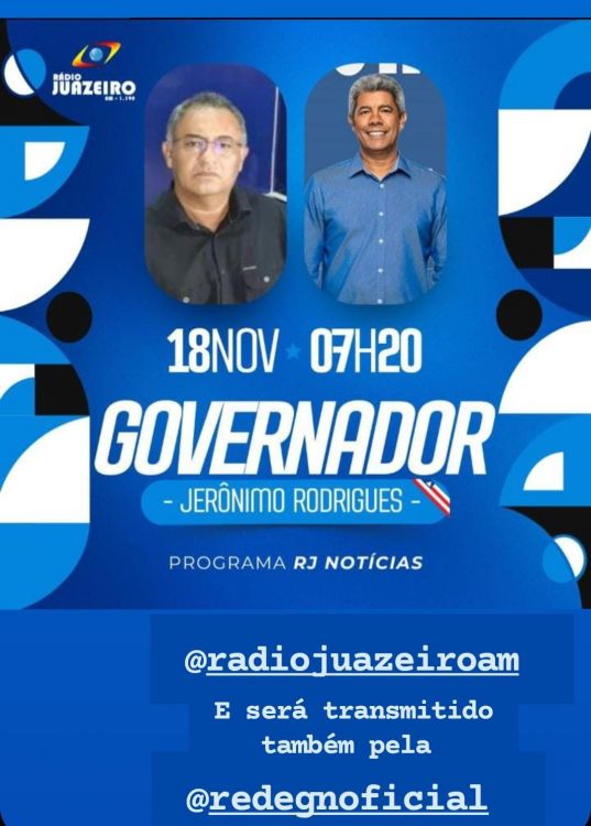 Exclusiva: Governador da Bahia Jerônimo Rodrigues está ao vivo na redeGN agora. Assista a entrevista