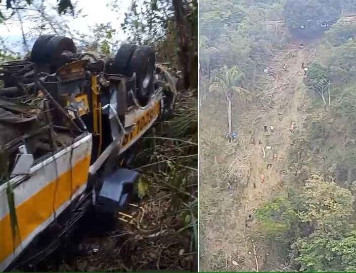 Número de mortos de acidente na Serra da Barriga, Alagoas, sobe para 18; bombeiros fazem varredura com drone