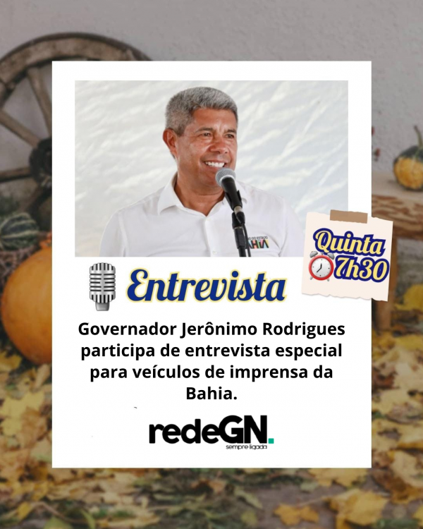 Governador Jerônimo Rodrigues participa de entrevista especial para veículos de imprensa da Bahia. Assista