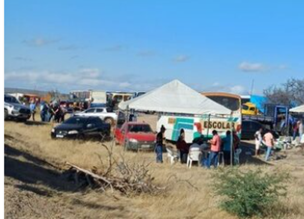 Agricultores do Sistema Itaparica ocupam o eixo leste da Transposição das águas do Rio São Francisco