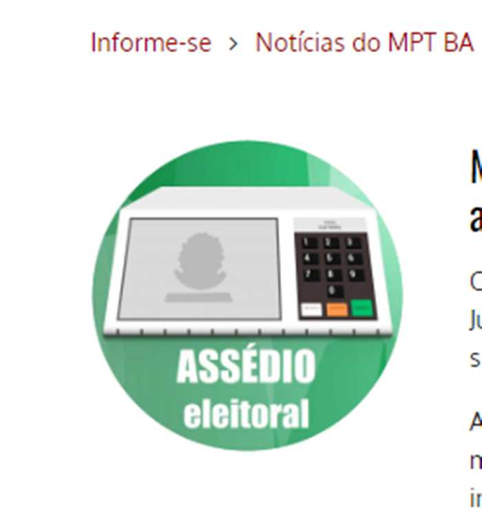 Assédio eleitoral: mais de 150 casos já foram denunciados ao Ministério Público do Trabalho