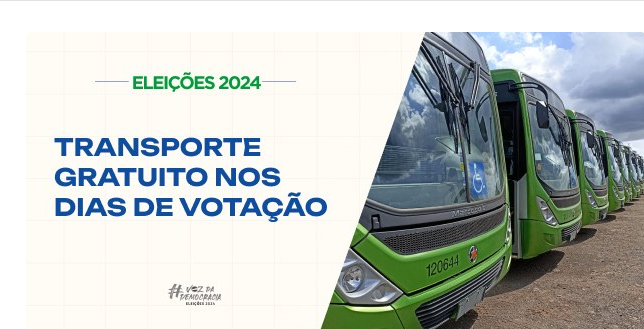 Eleições 2024: autoridades devem informar veículos disponíveis para o transporte gratuito de eleitores