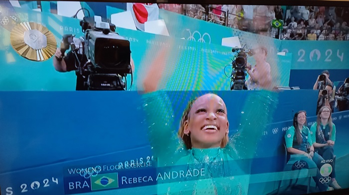 Rebeca Andrade conquista medalha de ouro nas Olímpiadas de Paris