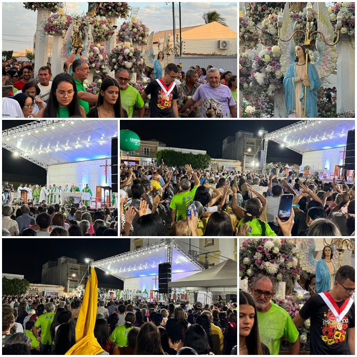 Milhares foram às ruas de Juazeiro neste domingo (8) celebrar a santa padroeira, Senhora das Grotas. Veja as imagens