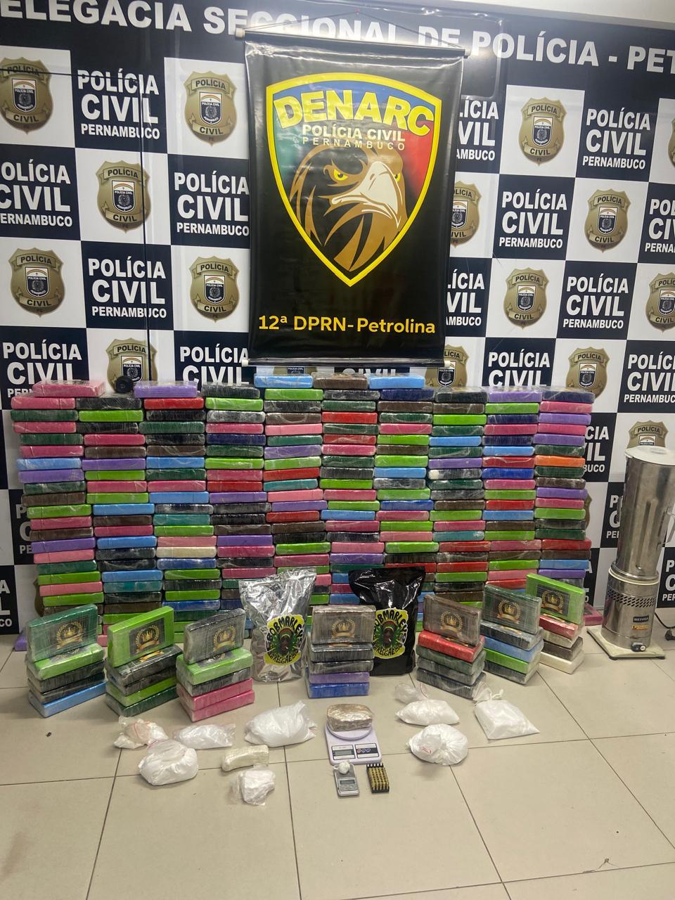 Polícia Civil apreende quase 300 Kg de cocaína em Serra Talhada