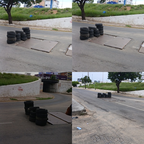 Leitor faz alerta sobre placas soltas na área central de Juazeiro (BA)