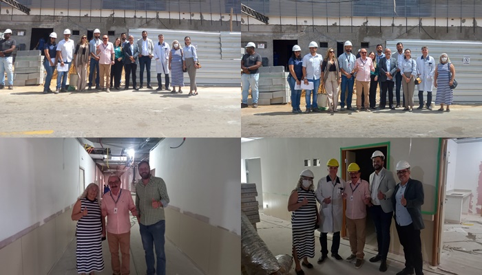 Subsecretário da saúde da Bahia Paulo Barbosa visita obra de ampliação do Hospital Regional de Juazeiro