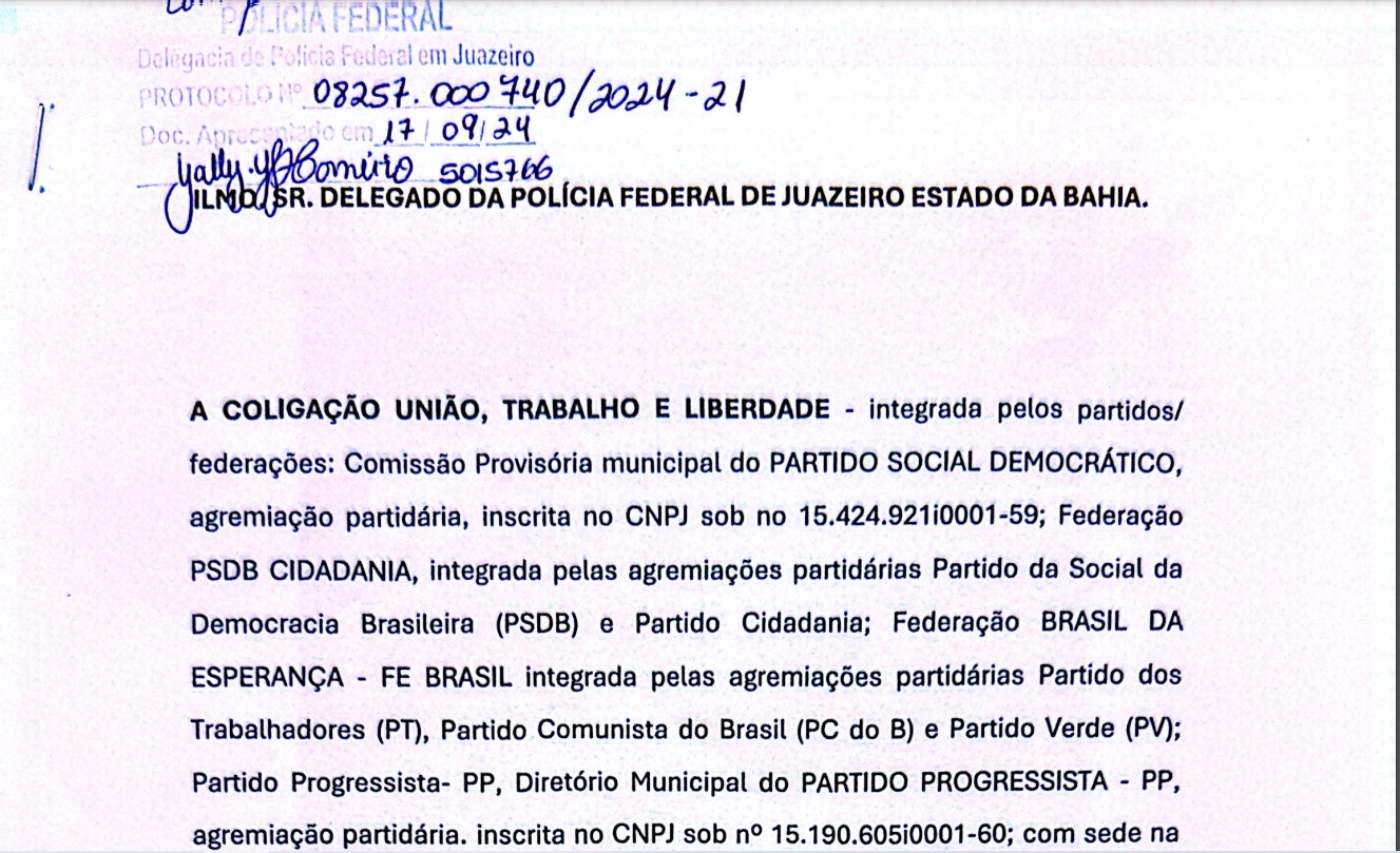 Coligação de Cleivynho, em Sobradinho, aciona MP e PF com denúncia de crime de Fake News em redes sociais 