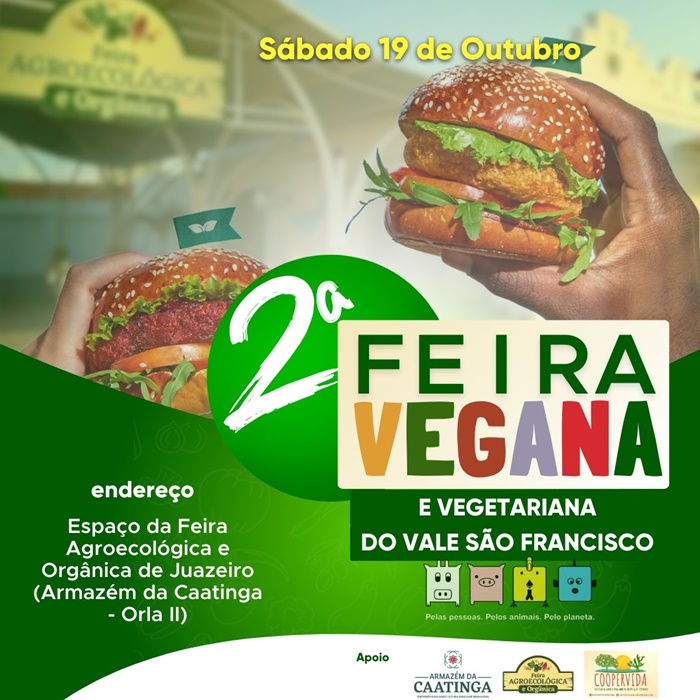  2ª Feira Vegana do Vale de São Francisco acontece em Juazeiro